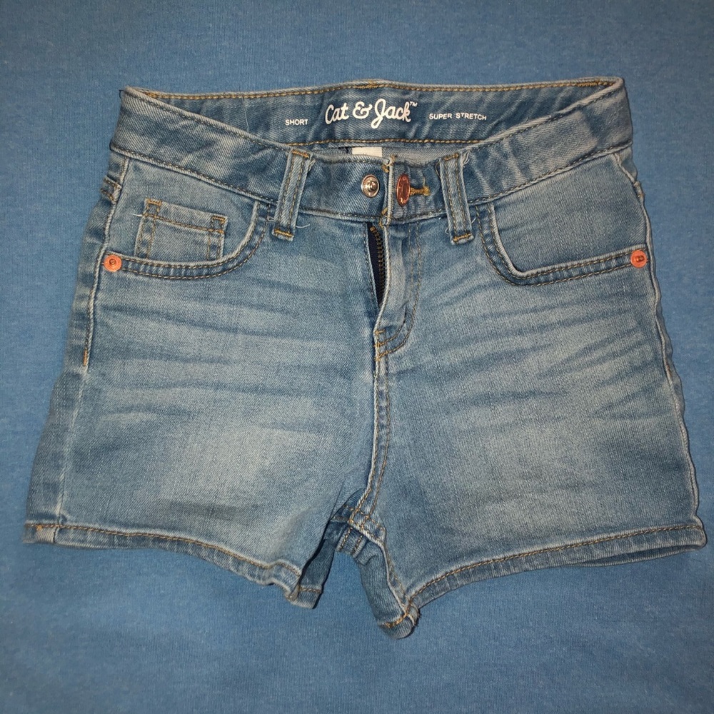 Light Wash Jean Shorts